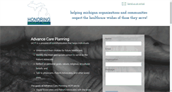 Desktop Screenshot of honoringhealthcarechoicesmi.org